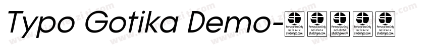 Typo Gotika Demo字体转换